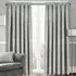 Westwood Tape Top Curtains - Silver, Polyester
