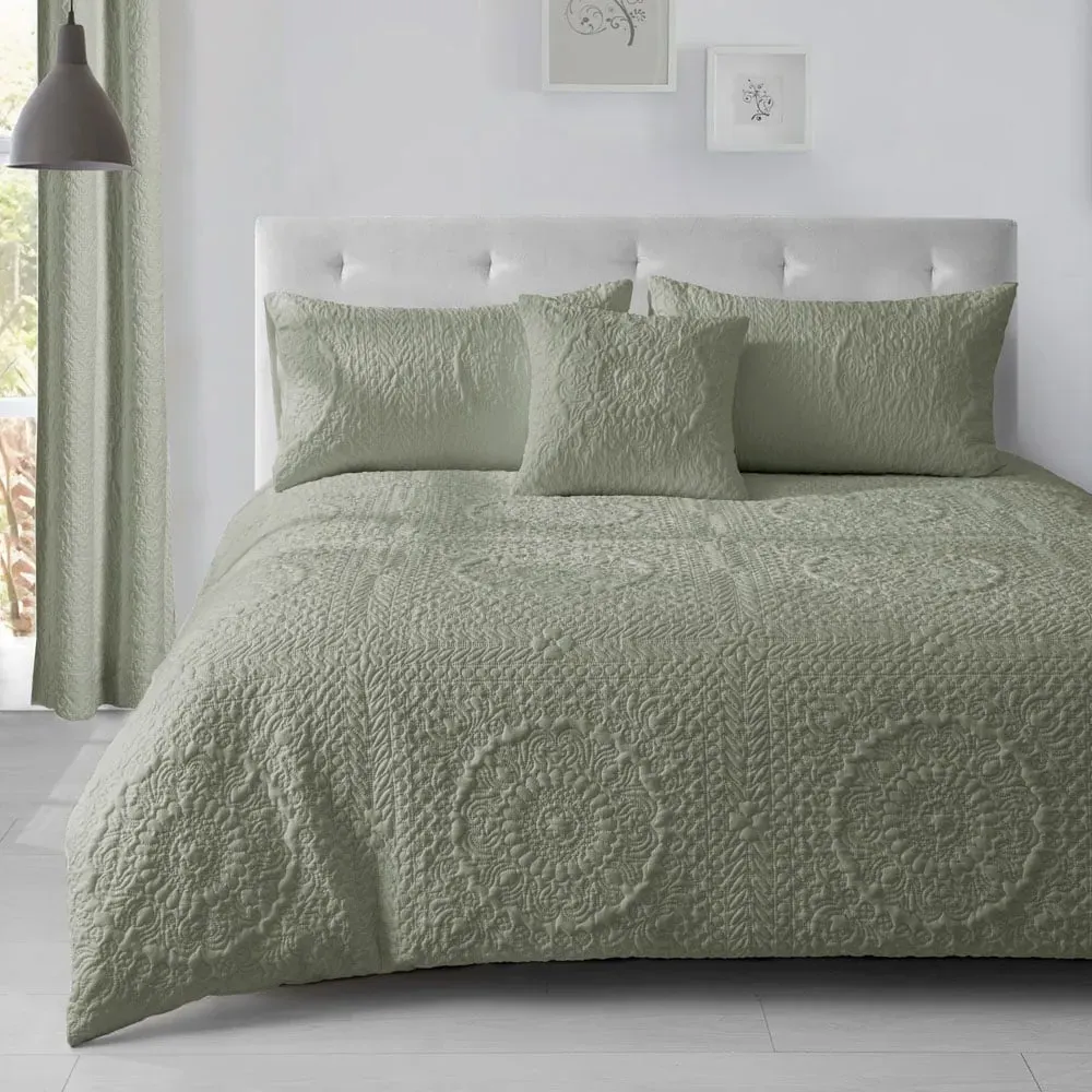 Winchester Double Duvet Set - Sage