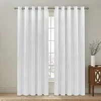 Winchester Pinsonic Blackout Curtain - White