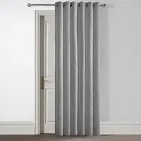 Winchester Pinsonic Blackout Door Curtain Panel - Grey