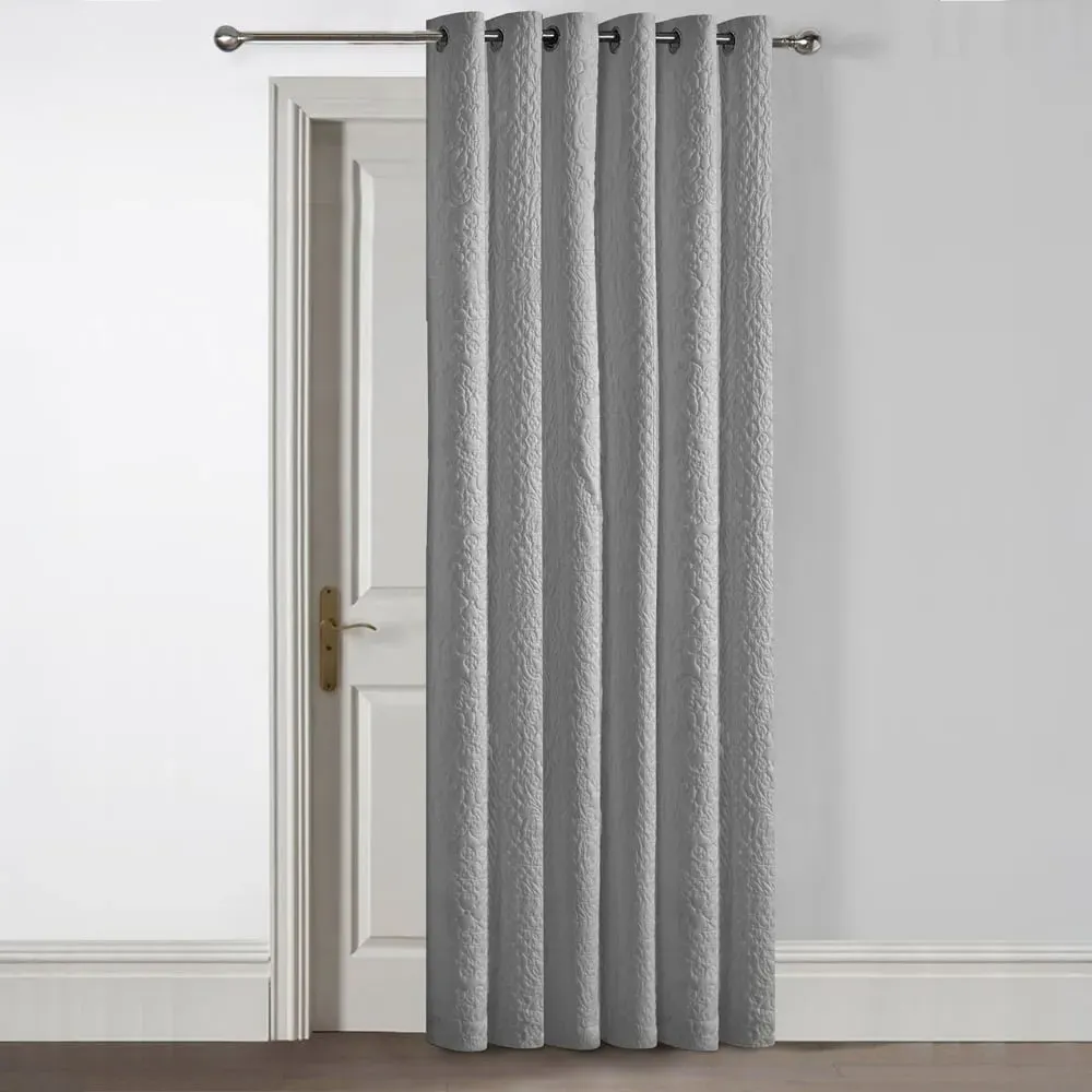 Winchester Pinsonic Blackout Door Curtain Panel - Grey image