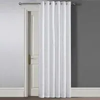 Winchester Pinsonic Blackout Door Curtain Panel - White