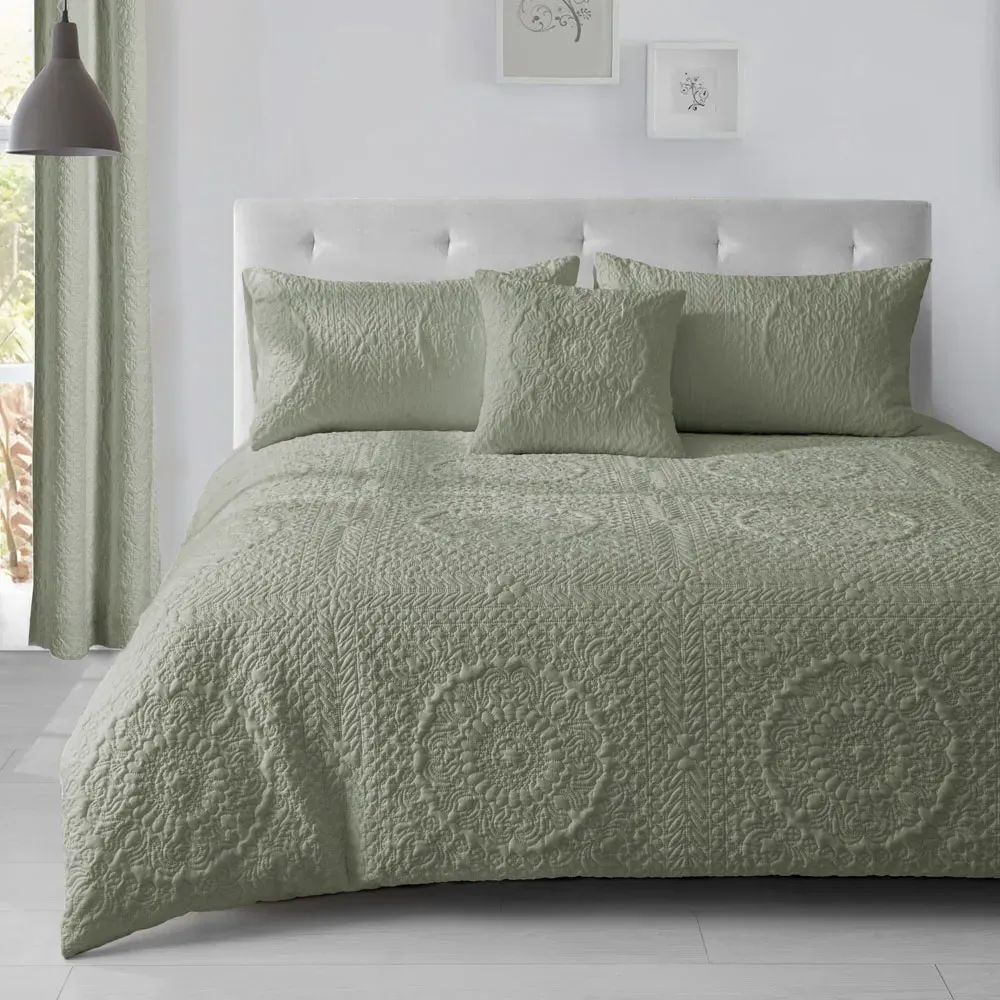 Winchester Super King Size Duvet Set - Sage