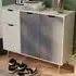3 Door Single Drawer Sideboard - Grey, White