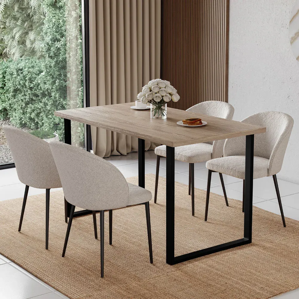 4 Seater Rectangular Dining Table - Oak