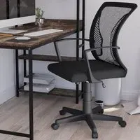 Airdrie Mesh Office Chair with Adjustable Height - Black