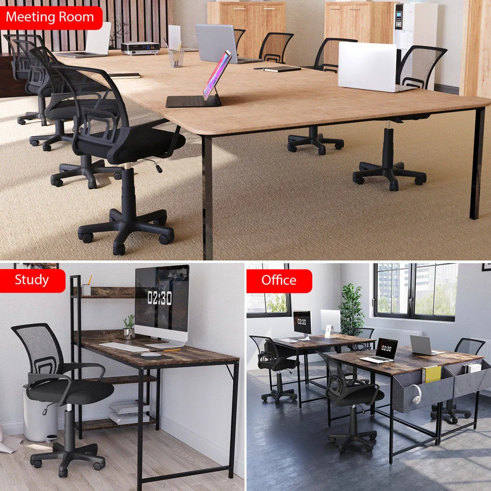 Airsdale Mesh Office Chair with Adjustable Height - Black