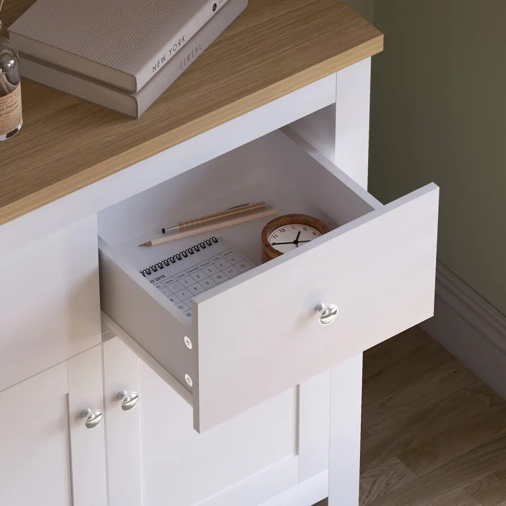Arlington 2 Door 2 Drawer Sideboard - White