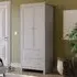 Arlington 2 Door 2 Drawer Wardrobe - Grey