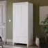 Arlington 2 Door 2 Drawer Wardrobe - White