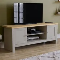 Arlington 2 Door TV Unit with Storage - Grey