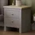 Arlington 2 Drawer Bedside Table - Grey