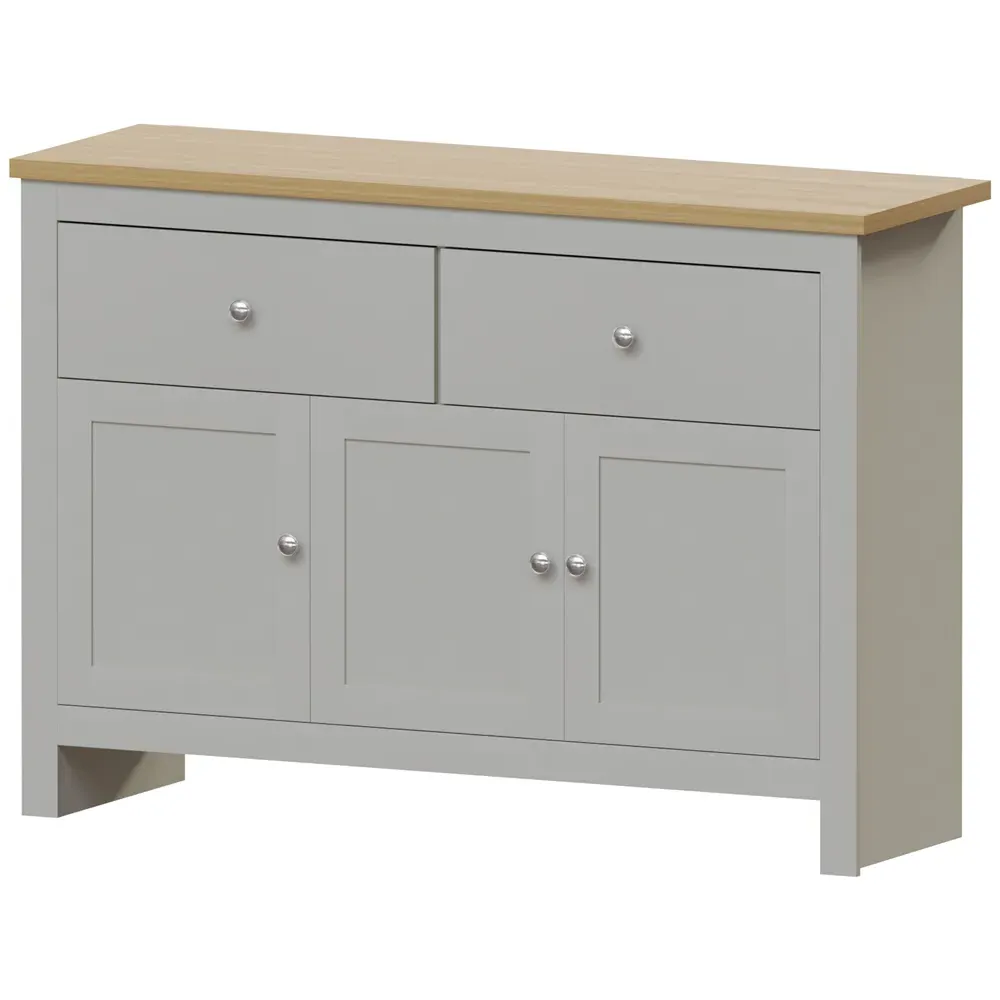 Arlington 3 Door 2 Drawer Sideboard - Grey