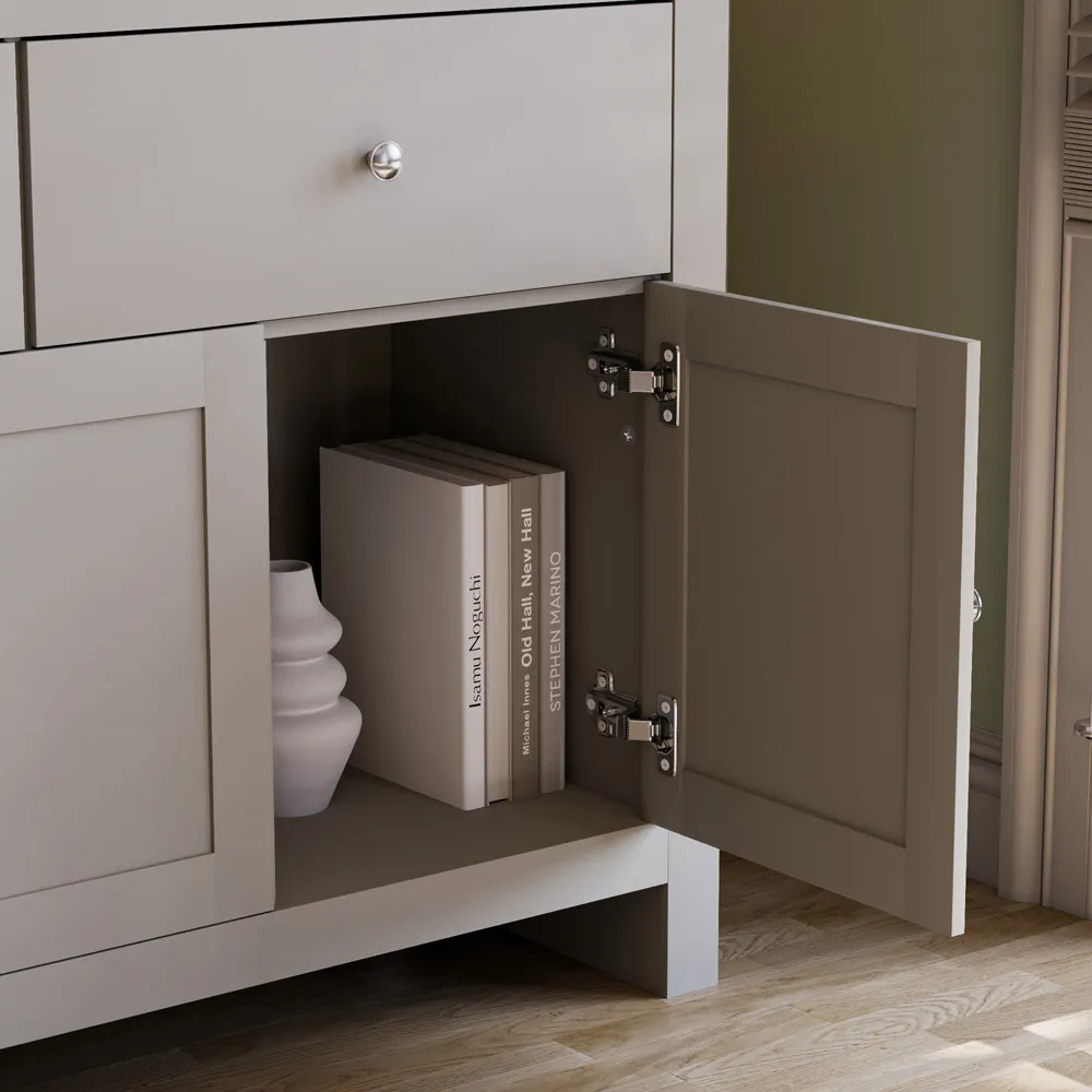 Arlington 3 Door 2 Drawer Sideboard - Grey