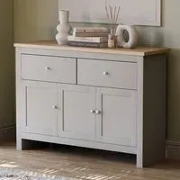 Arlington 3 Door 2 Drawer Sideboard - Grey