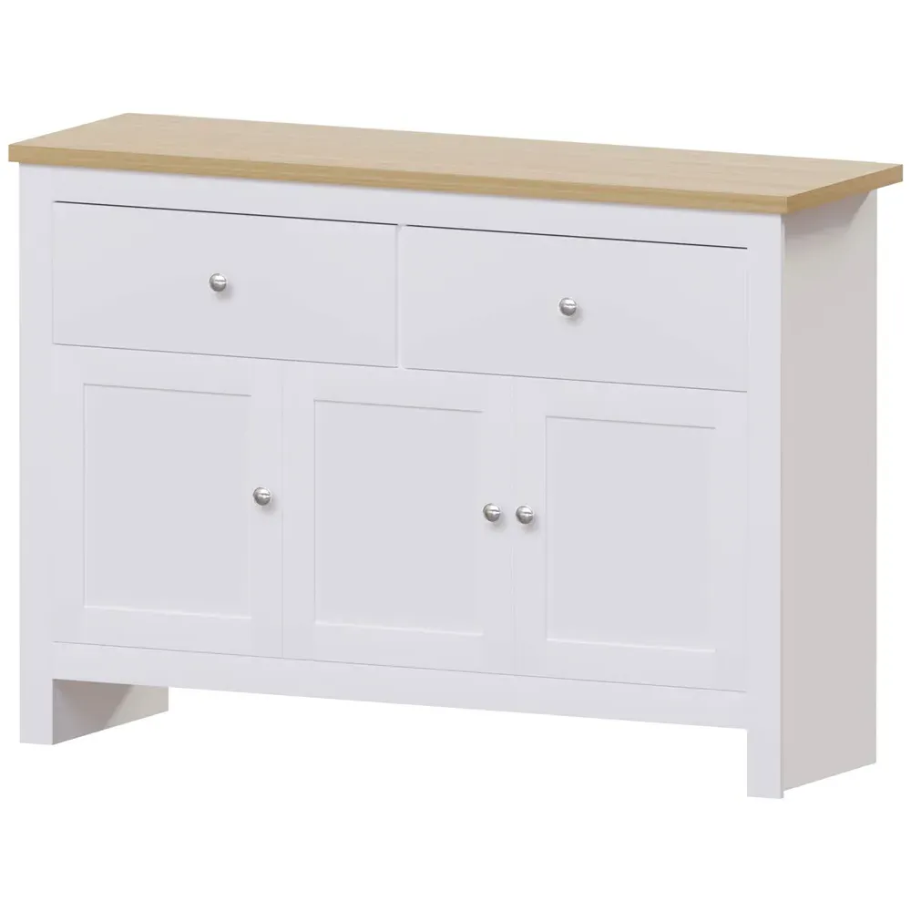 Arlington 3 Door 2 Drawer Sideboard - White