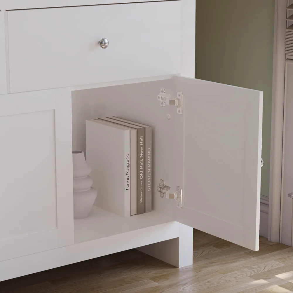 Arlington 3 Door 2 Drawer Sideboard - White