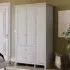Arlington 3 Door 2 Drawer Wardrobe - Grey