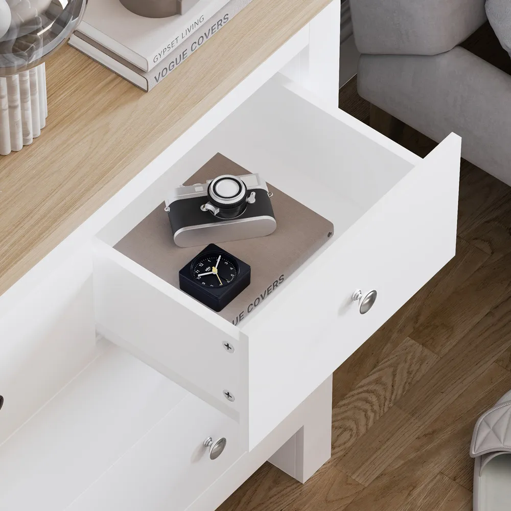 Arlington 4 Drawer Shaker Chest of Drawers - White