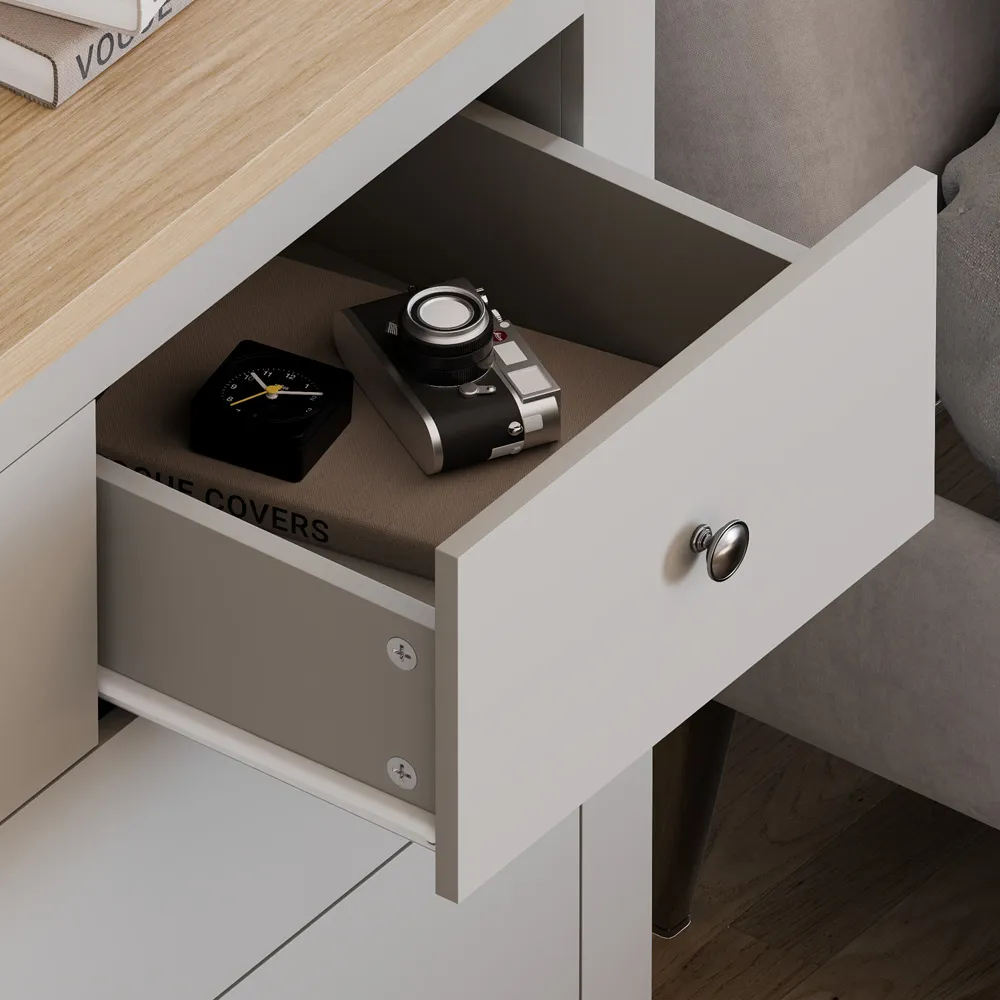 Arlington 5 Drawer Shaker Chest of Drawers - Grey