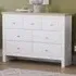 Arlington 7 Drawer Shaker Chest of Drawers - White