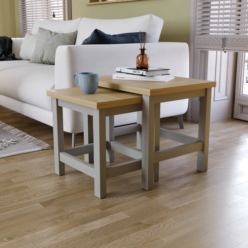 Arlington Nest of Tables Set of 2 - Grey