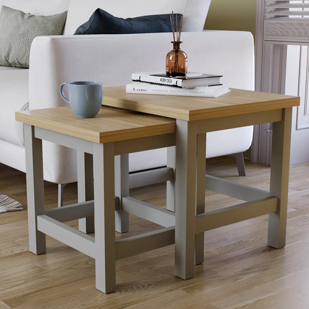 Arlington Nest of Tables Set of 2 - Grey
