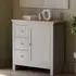 Arlington Single Door 3 Drawer Sideboard - Grey