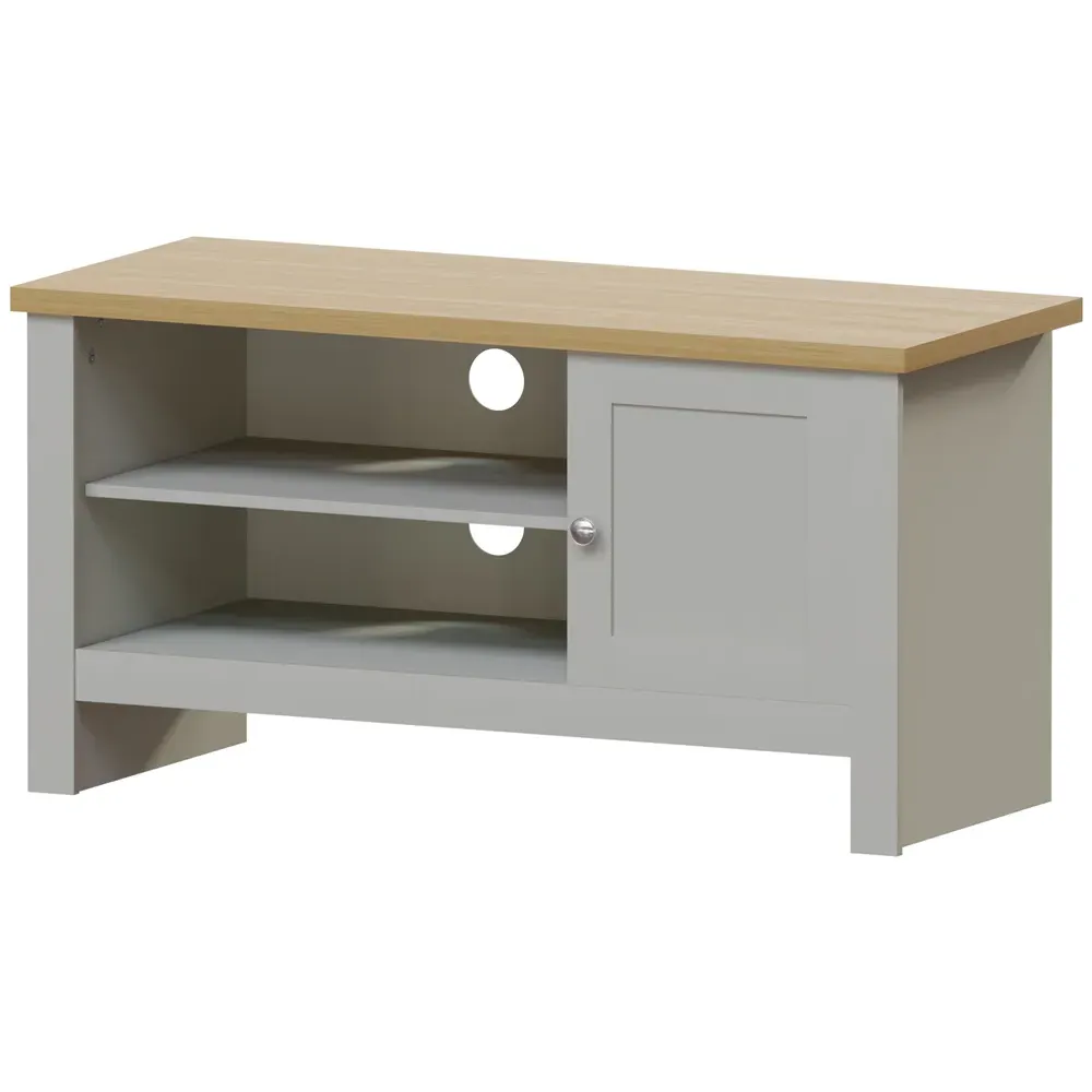 Arlington Single Door TV Unit with Storage - Grey