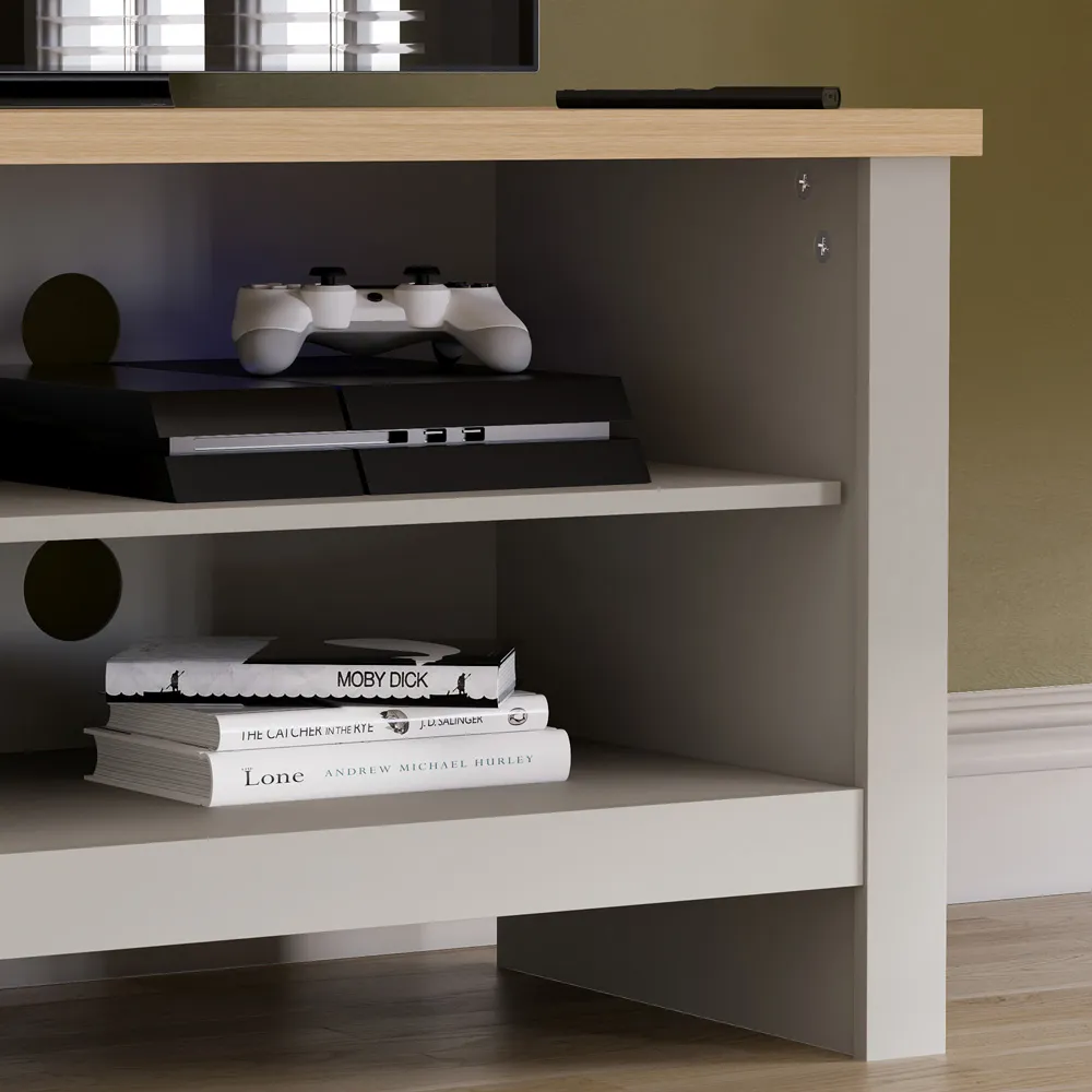 Arlington Single Door TV Unit with Storage - Grey