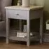 Arlington Single Drawer Bedside Table - Grey