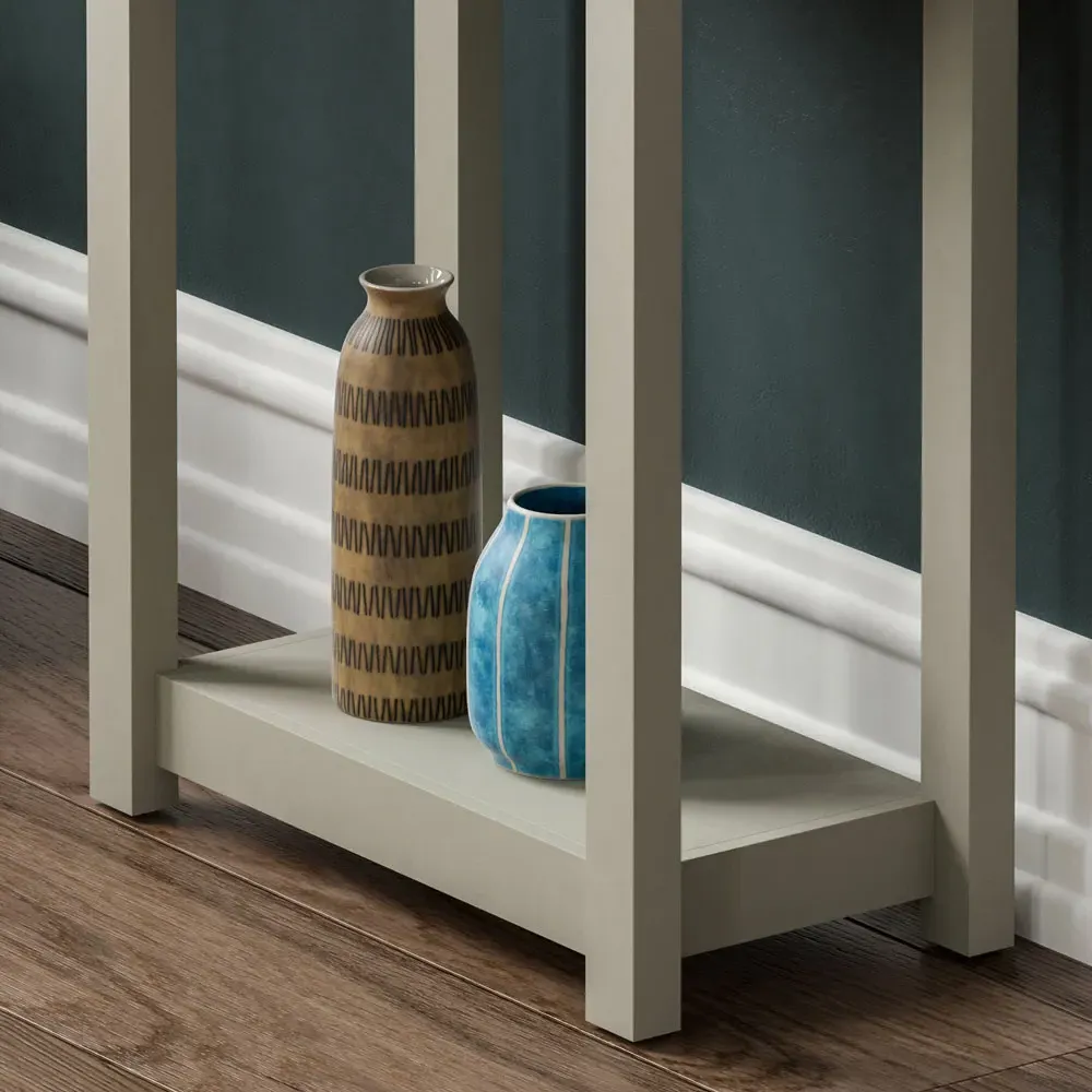 Arlington Single Drawer Console Table - Grey, Oak