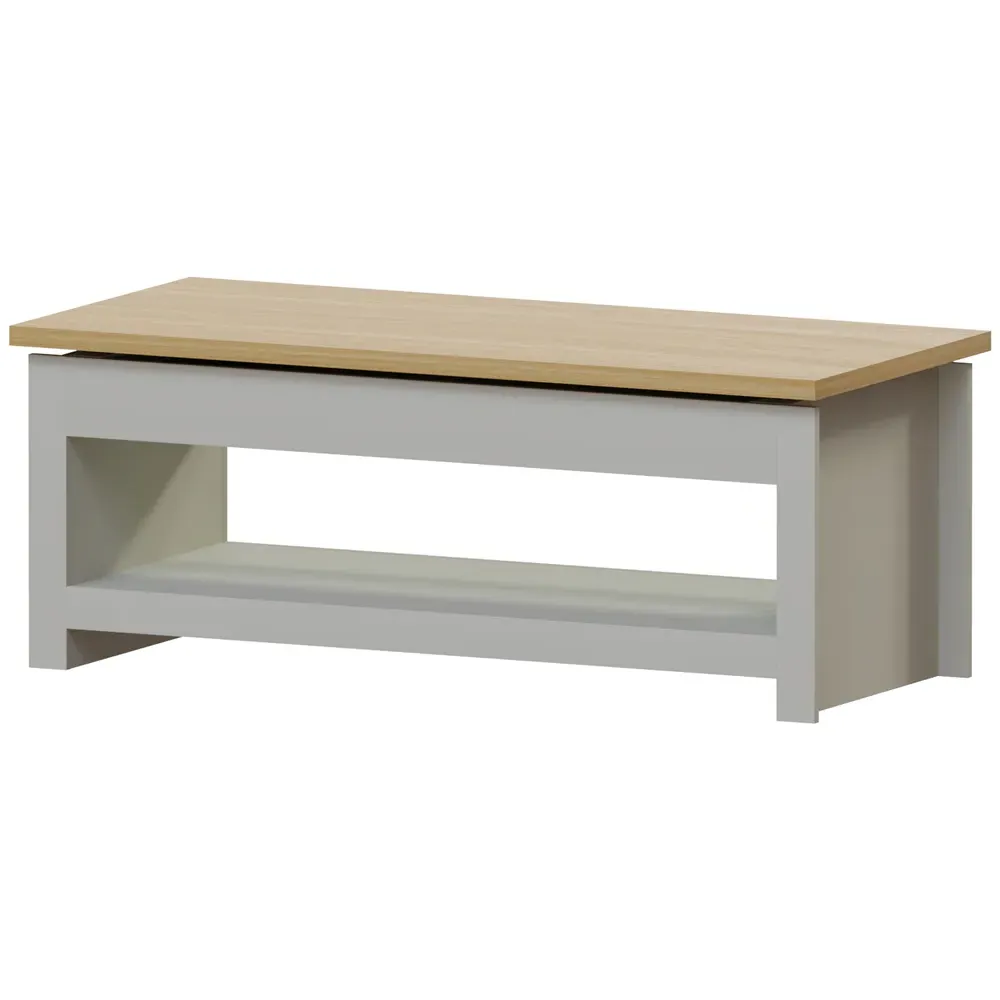Arlington Sliding Top Coffee Table with Storage - Grey