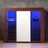 Azura Large Single Door Sideboard with LED - White