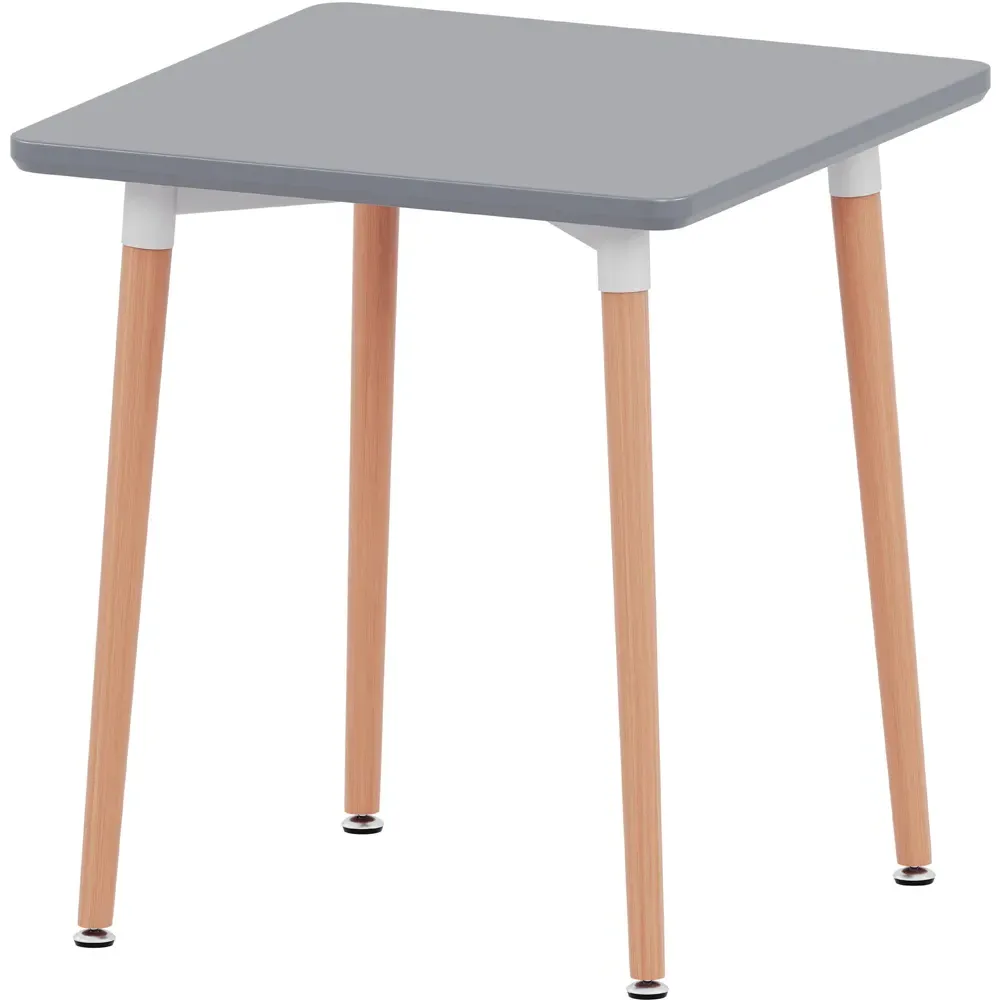 Batley 2-Seater Square Dining Table - Grey, Beech