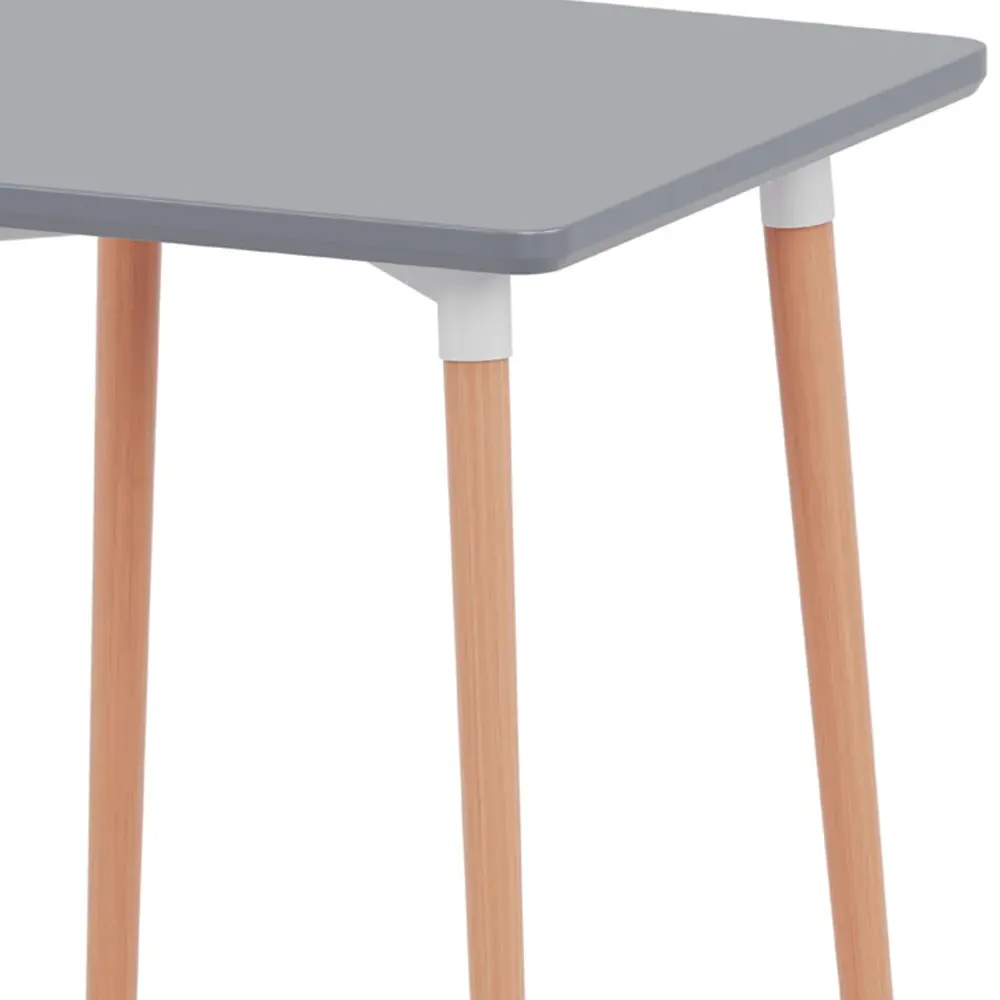Batley 2-Seater Square Dining Table - Grey, Beech
