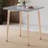 Batley 2-Seater Square Dining Table - Grey, Beech