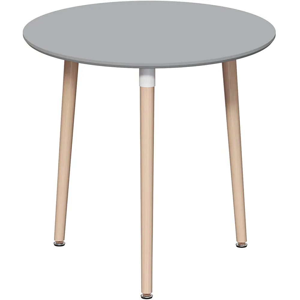 Batley 3 Seater Round Dining Table - Grey, MDF