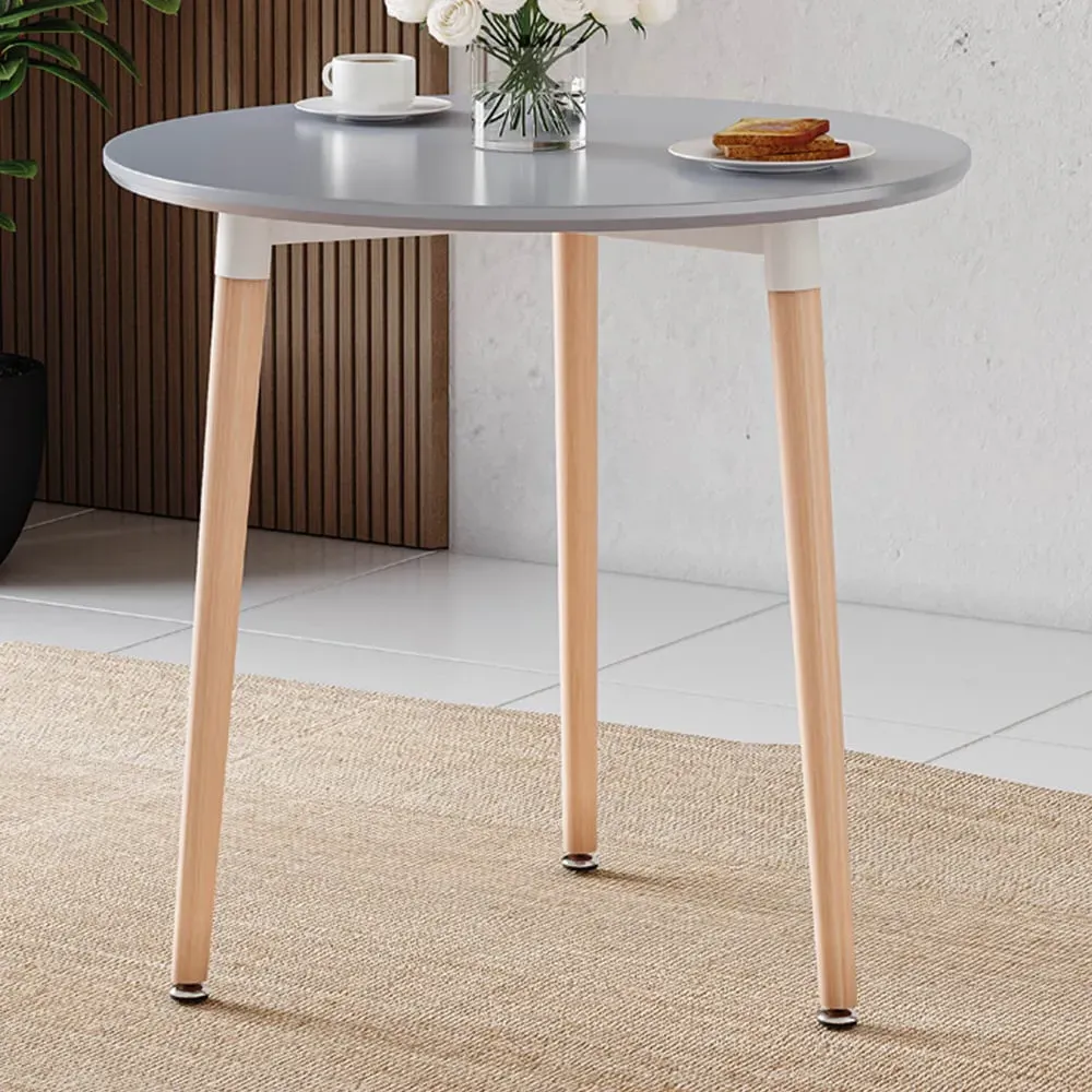 Batley 3 Seater Round Dining Table - Grey, MDF image