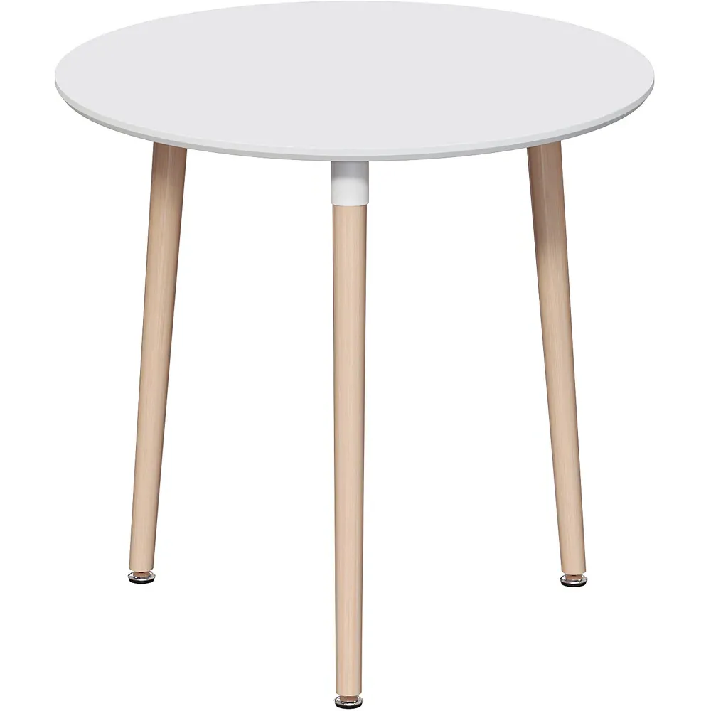 Batley 3 Seater Round Dining Table - White, MDF