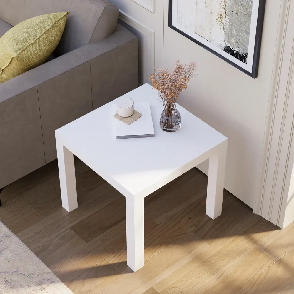Beeston Side Table - White
