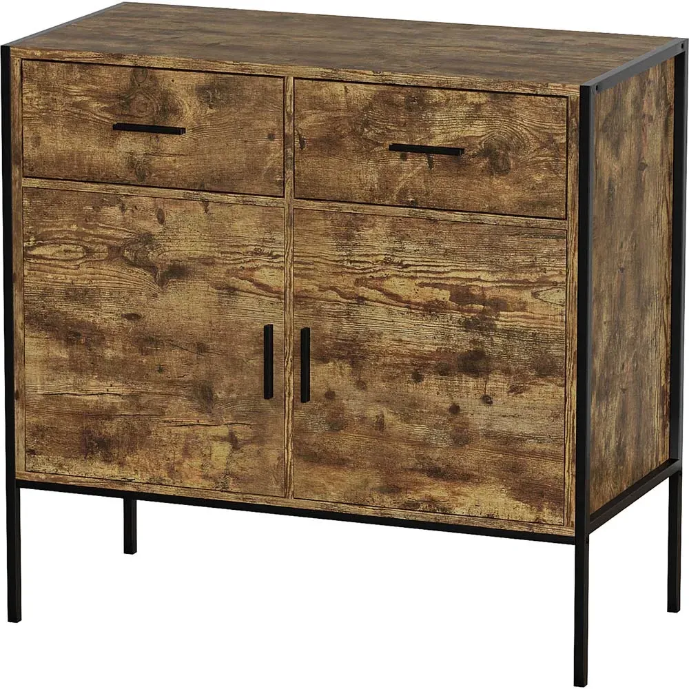 Brooklyn 2 Door 2 Drawer Sideboard - Brown