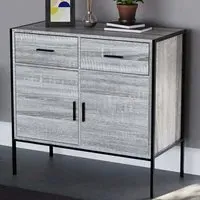 Brooklyn 2 Door 2 Drawer Sideboard - Grey