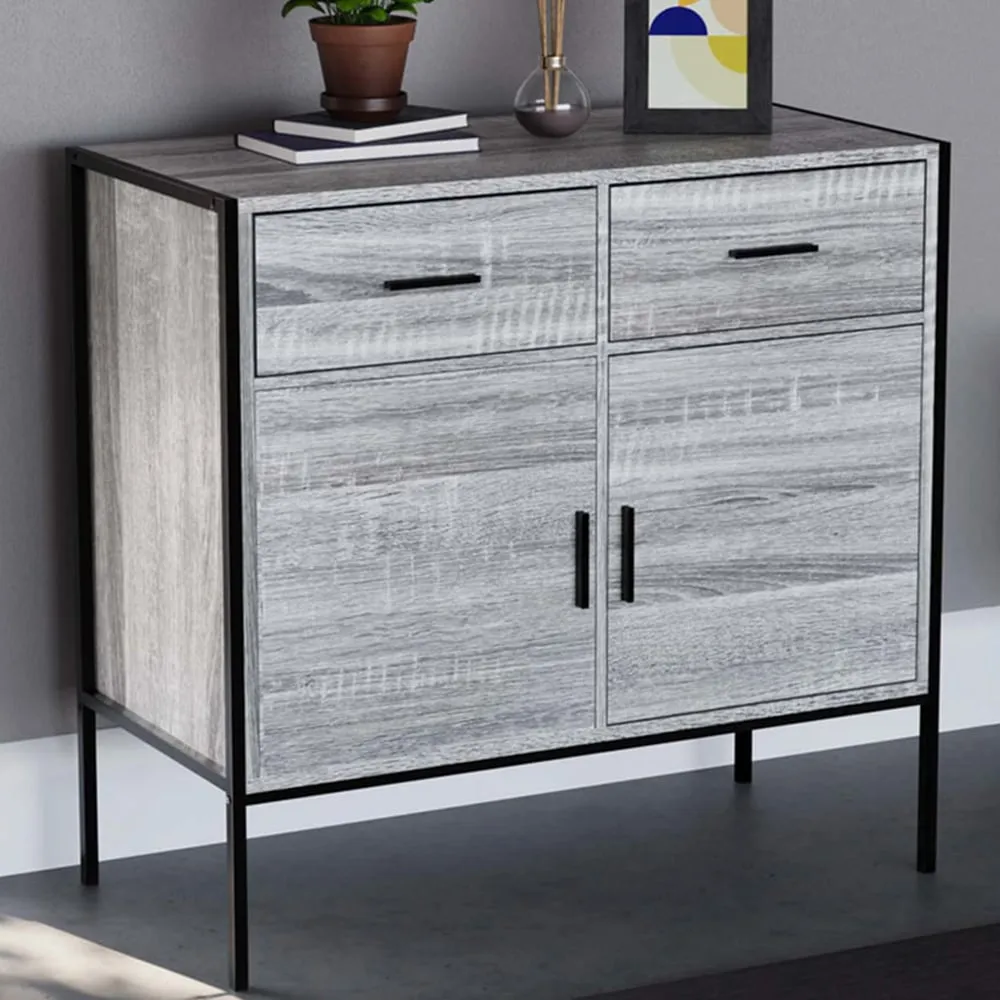 Brooklyn 2 Door 2 Drawer Sideboard - Grey