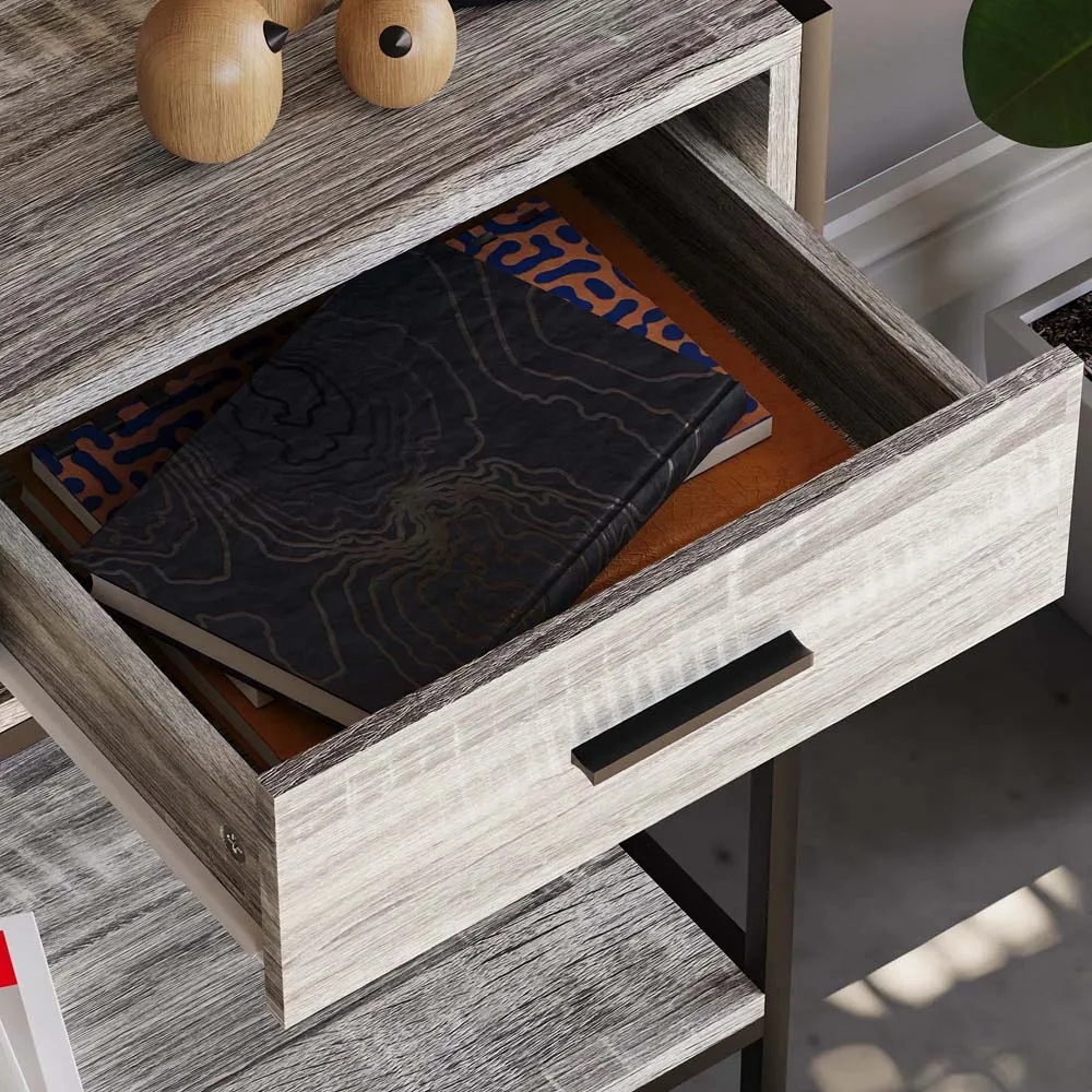 Brooklyn 2 Drawer Console Table - Grey