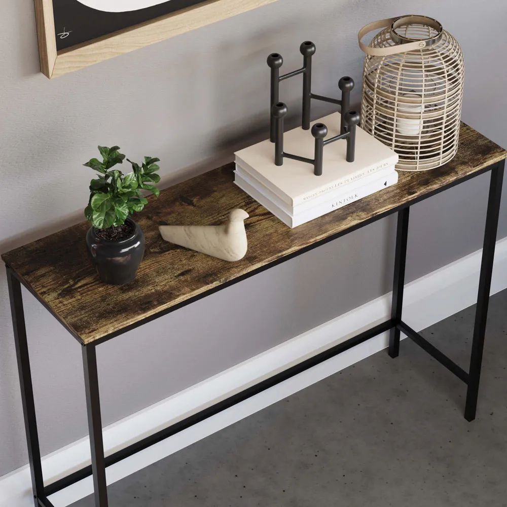Brooklyn Console Table - Brown, Wood