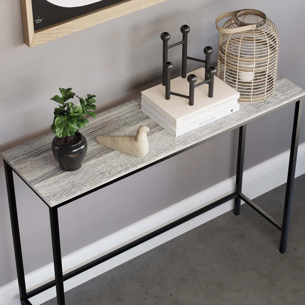 Brooklyn Console Table - Grey, Iron