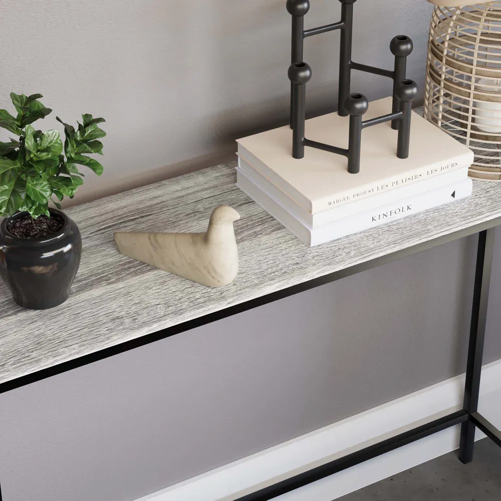 Brooklyn Console Table - Grey, Iron