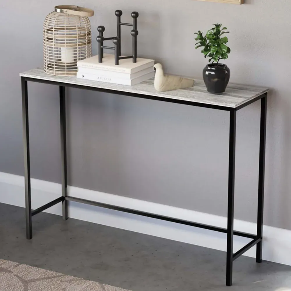 Brooklyn Console Table - Grey, Iron image