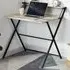 Brooklyn Foldable Computer Desk with Storage - Grey